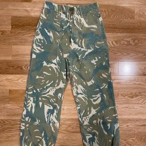 Mother Denim Ankle Jeans, Size 24 in Tropical/Plant Camo Print